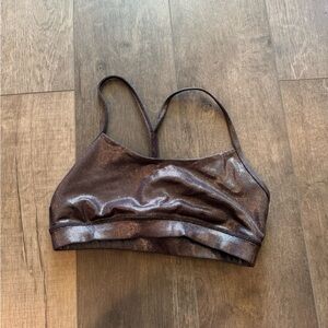 Lululemon Metalic Brown Sports Bra
